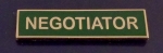 NEGOTIATOR Gold on Green Commendation Award Bar